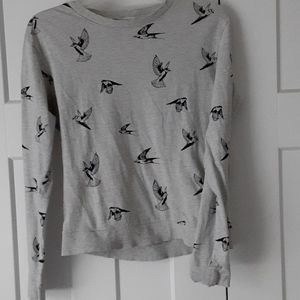 Super cut bird sweater